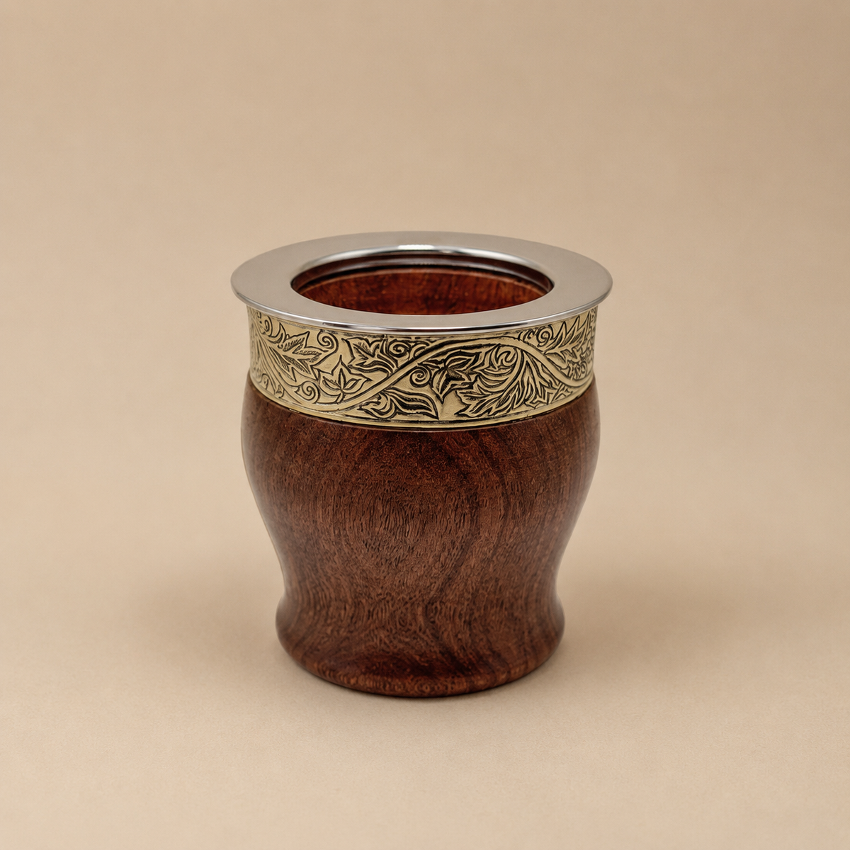 Mate Imperial de Algarrobo y Bronce